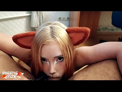 ❤️ Kitsune traga o pau e corre na súa boca Só porno en nós ❌❤